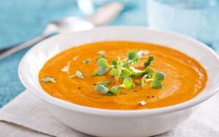 Морковный суп-пюре (постный рецепт)